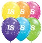 Qualatex Szám, Számos lufi 11" 28cm 6db 18-as lufi, 17860 (LUFI352976)