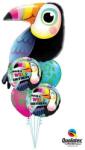  Héliumos luficsokor szülinapra Tukán, Happy Birthday - INGYENES GLS szállítással (LUFI690036)