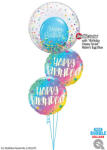  Héliumos luficsokor szülinapra, Happy Birthday, különleges lufiban lufival - INGYENES GLS szállítással (LUFI126462)