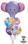  Héliumos luficsokor, bármely alkalomra, elefánt - INGYENES GLS szállítással (LUFI123210)