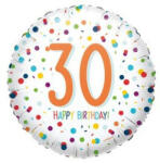anagram Szám, Számos lufi 18" 45cm - 30-as lufi, Happy Birthday 30 (LUFI627670)