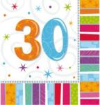 Amscan Szalvéta 33x33cm 30-as számmal, 16db, Radiant (LUFI430236)