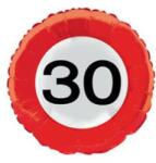  Szám, Számos lufi 18" 45cm - 30-as lufi Sebességkorlátozó, 28530, (LUFI995538)