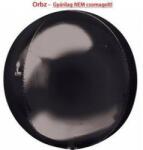  Egyszínű fólia gömb lufi 16" 40cm fekete Orbz, 2834399 (LUFI733266)