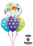  Héliumos luficsokor szülinapra, Happy Birthday - INGYENES GLS szállítással (LUFI426863)