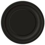  Papírtányér 23cm 8db fekete p3205 (LUFI807030)