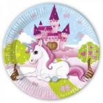 Decorata Party Papírtányér 23cm 8db Unikornis, Unicorn, egyszarvú (LUFI285910)