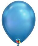  Qualatex 11" (28cm-es) Chrome, króm Latex léggömb, kék, 58272 (LUFI795224)