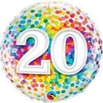 Qualatex Szám, Számos fólia lufi 18" 45cm - 20-as lufi (LUFI327598)