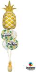  Héliumos luficsokor szülinapra, Ananas, Ananász, Happy Birthday - INGYENES GLS szállítással (LUFI859209)