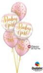  Héliumos luficsokor babaszületésre Baby Girl - INGYENES GLS szállítással (LUFI505635)