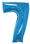 PartyPal Számos lufi 34" 86cm óriás kék szám 7-es (LUFI800625)
