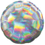  Egyszínű kerek lufi 18" 45cm irizáló, (LUFI514266)
