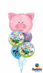  Héliumos luficsokor szülinapra, malac, Happy Birthday - INGYENES GLS szállítással (LUFI386616)