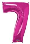 PartyPal Számos lufi 34" 86cm óriás Rózsaszín szám 7-es (LUFI204171)