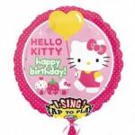  Éneklő, zenélő lufi 28" (71cm) Happy Birthday, Hello Kitty, 2588563 (LUFI618961)
