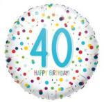 anagram Szám, Számos lufi 18" 45cm - 40-es lufi, Happy Birthday 40 (LUFI129423)