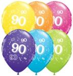 Qualatex Szám, Számos lufi 11" 28cm 6db 90-es lufi, 17915 (LUFI812824)