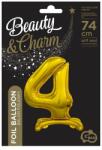 Godan Talpas számos lufi 29" (74cm) fólia szám, számjegy, 4 csak levegővel tölthető, Arany (MF5902973129564)