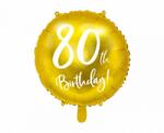 Partydeco Szám, Számos fólia lufi 18" 45cm - 80-as lufi (LUFI648402)