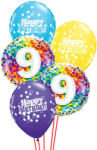 Héliumos luficsokor szülinapra, 9-es - INGYENES GLS szállítással (LUFI564261)
