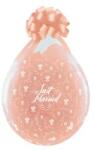  Tölthető lufi ajándékcsomagoláshoz 18" 45cm - Just Married felirattal (LUFI307037)