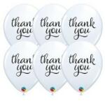 Qualatex Mintás lufi 11" 28cm 6db Thank You, 10644 (LUFI130675)