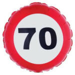 FunnyFashion Szám, Számos lufi 18" 45cm - 70-es lufi Sebességkorlátozó, (LUFI567028)