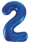 Partydeco Számos lufi 34" 86cm óriás Sötétkék szám 2-es (LUFI148736)