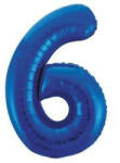 Partydeco Számos lufi 34" 86cm óriás Sötétkék szám 6-os (LUFI279091)