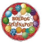  Szülinapi fólia lufi 17" 42cm Boldog Szülinapot, mpr-12-1002K (bwmpr121002K)