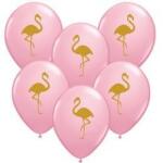 Qualatex Mintás latex lufi 11" 28cm Flamingó (LUFI340482)