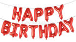  Happy Birthday felirat, piros 16" fólia betűk, csak levegővel tölthető (LUFI201917)