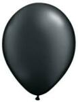  Léggömb 11" (28cm-es) léggömb, metál Fekete lufi, Metallic black (LUFI346200)