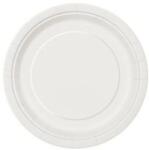  Papírtányér 23cm 8db Fehér p3105 (LUFI248851)