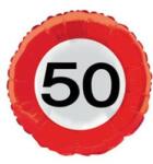 Folat Szám, Számos lufi 18" 45cm - 50-es lufi Sebességkorlátozó, 28550, (LUFI138222)