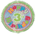  Szám, Számos lufi 18" 45cm, Prismatic - 3-as lufi (LUFI358397)