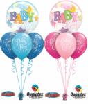 Héliumos luficsokor babaszületésre, kislány/kisfiú - INGYENES KISZÁLLÍTÁSSAL (LUFI753792)