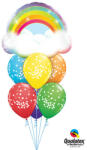  Héliumos luficsokor, bármely alkalomra, felhő, szivárvány - INGYENES GLS szállítással (LUFI137840)