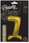 Godan Talpas számos lufi 29" (74cm) fólia szám, számjegy, 7 csak levegővel tölthető, Arany (MF5902973129625)