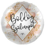  Szülinapi lufi 17" 42cm Boldog Szülinapot, mpr-70269 (LUFI496093)