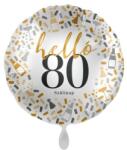  Szám, Számos lufi 17" 42cm - 80-as lufi, Hello 80 (LUFI351353)