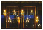 EMOS DCGW02 LED karácsonyi fényfüggöny - csillagok, 45x84 cm, kültéri és beltéri, meleg fehér, 0, 6 W, 230 V AC, IP44 (1550000029)