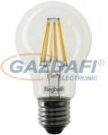 Beghelli BE-56401 Zafiro A60 LED fényforrás, filament, E27, 6W, 810Lm, 240V, 2700K, 827, átlátszó búra