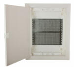 ETI 001101190 ECG28MEDIAPO elosztó fehér műanyag ajtóval multimédiás alkalmazásokhoz, 2 sor (001101190)