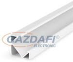GREENLUX GXLP063 Alumínium sarokprofil (V) 45˙-os dőlésű, max. 12mm széles LED szalagokhoz lakkozott fehér (GXLP063)