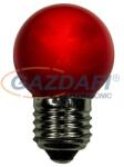 Tronix 165-034 SMD LED fényforrás, E27, 1W, piros, IP44, törésmentes PVC búra (165-034)