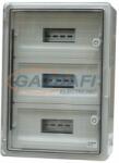 MUTLUSAN Elosztó szekrény, átlátszó ajtóval, 3x15 modul, 350x500x190 mm, IP65
