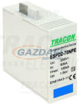TRACON ESPD2-70NPE T2 AC típusú túlfeszültség levezető betét 70 NPE Uc: 275/255V; In: 40kA; Imax: 70kA; Up: 1, 7/1, 5kV (ESPD2-70NPE)