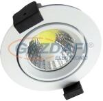 OPTONICA CB3206 süllyesztett LED spot lámpa, billenthető 8W 200-240V 640lm 4500K 60° 95x55mm IP20 A+ 25000h (3206)